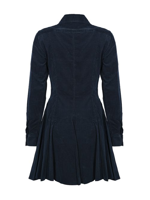 Abito in velluto a coste Navy blue POLO RALPH LAUREN | 211972069004